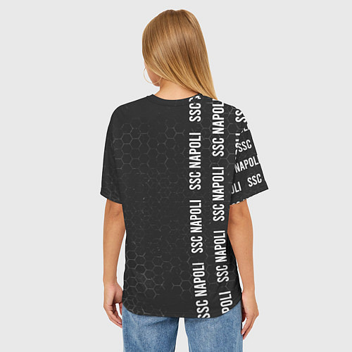 Женская футболка оверсайз SSC NAPOLI Графика / 3D-принт – фото 4