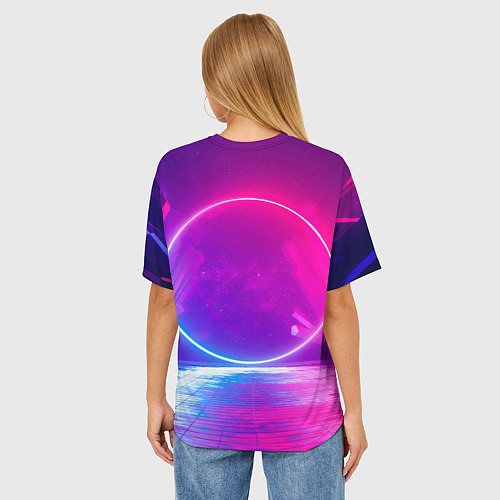 Женская футболка оверсайз Джонни Киберпанк2077 Cyberpunk2077 / 3D-принт – фото 4