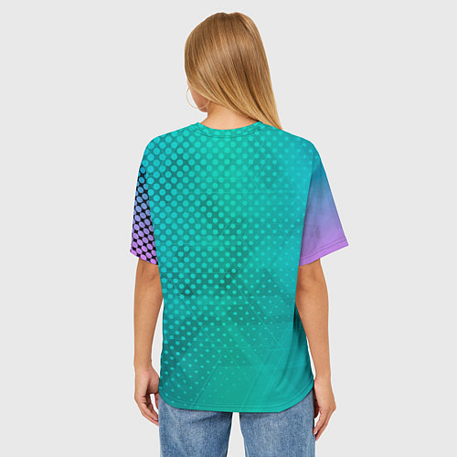 Женская футболка оверсайз Cuphead / 3D-принт – фото 4