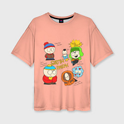 Футболка оверсайз женская Южный парк персонажи South Park, цвет: 3D-принт
