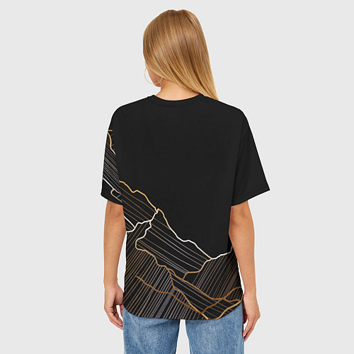 Женская футболка оверсайз Стимпанк Шапочник / 3D-принт – фото 4