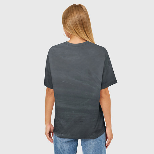 Женская футболка оверсайз Full Throttle Полный газ / 3D-принт – фото 4