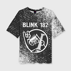 Футболка оверсайз женская Blink 182 КОТ Спрей, цвет: 3D-принт