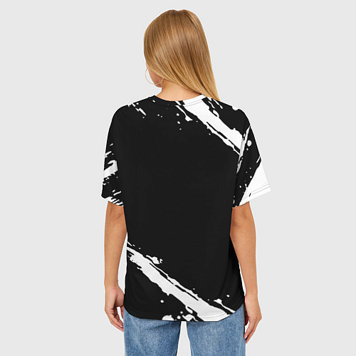Женская футболка оверсайз Ghostemane trash / 3D-принт – фото 4