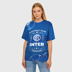Футболка оверсайз женская Inter FC 1, цвет: 3D-принт — фото 2