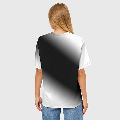 Женская футболка оверсайз ГОСТМЕЙН - Градиент / 3D-принт – фото 4