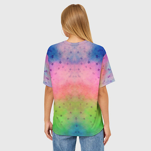 Женская футболка оверсайз Мексиканский веселый слон / 3D-принт – фото 4