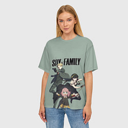 Футболка оверсайз женская Spy x Family Семья шпиона, цвет: 3D-принт — фото 2