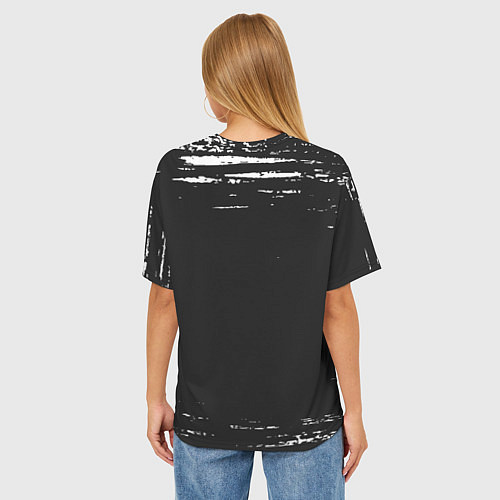 Женская футболка оверсайз STALKER 2 Брызги / 3D-принт – фото 4