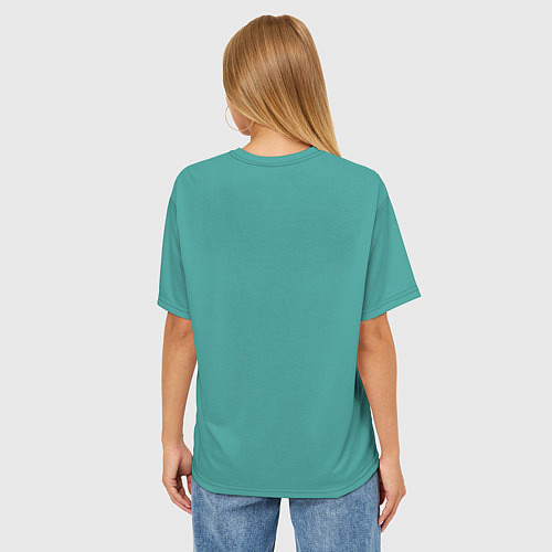 Женская футболка оверсайз Веселый рисунок -Зайка моя / 3D-принт – фото 4