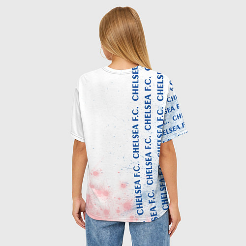 Женская футболка оверсайз CHELSEA Краска / 3D-принт – фото 4