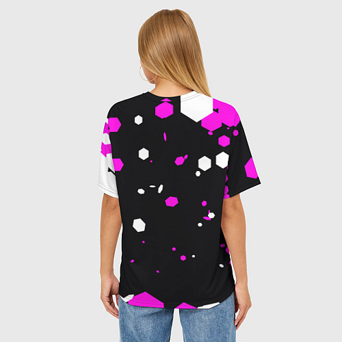 Женская футболка оверсайз Егор крид С букетом роз / 3D-принт – фото 4