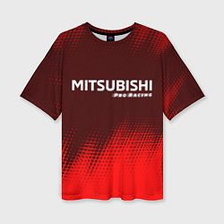 Женская футболка оверсайз MITSUBISHI Pro Racing Абстракция