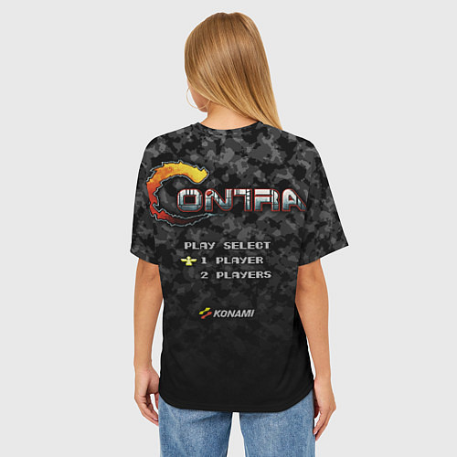 Женская футболка оверсайз Contra player / 3D-принт – фото 4