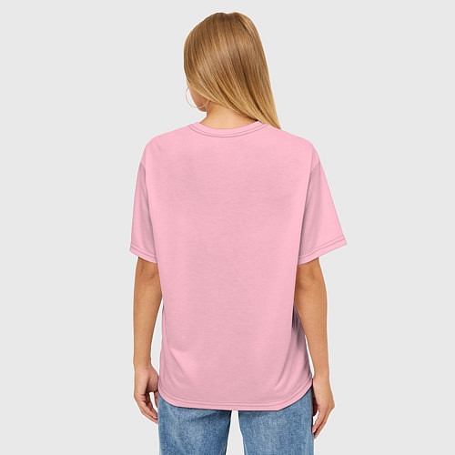 Женская футболка оверсайз Плейлист / 3D-принт – фото 4