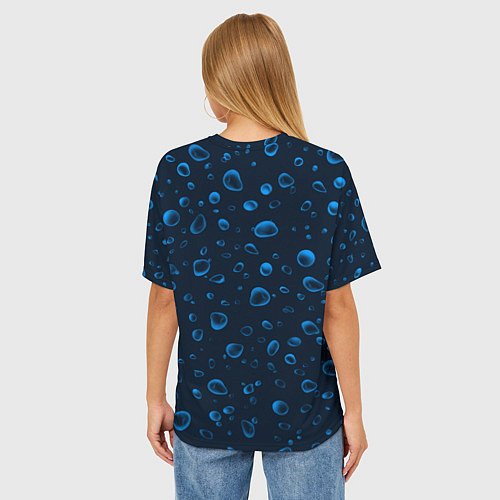 Женская футболка оверсайз MAZDA SPEED Дождь / 3D-принт – фото 4