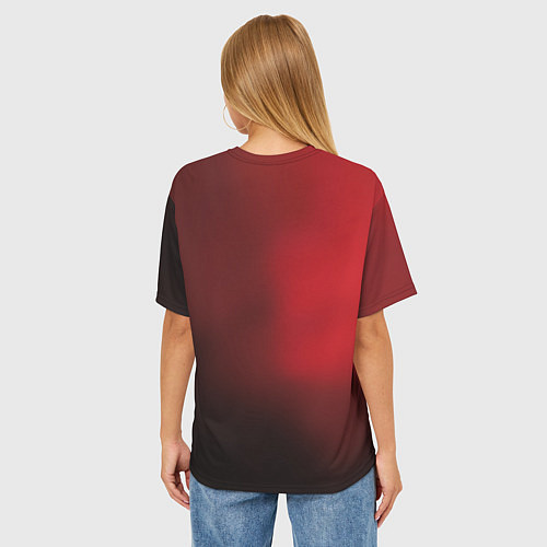 Женская футболка оверсайз ПЛАТИНА PLATINA / 3D-принт – фото 4