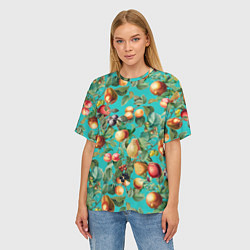 Футболка оверсайз женская Ассорти Фруктов, цвет: 3D-принт — фото 2