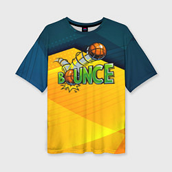 Футболка оверсайз женская Удар мяча, цвет: 3D-принт