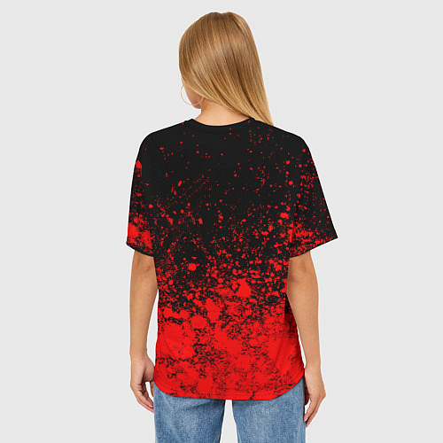 Женская футболка оверсайз DAYZ - Краска FS / 3D-принт – фото 4