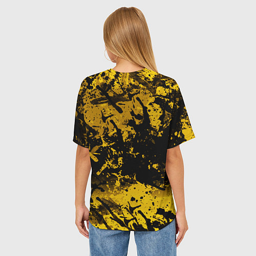 Женская футболка оверсайз Клинок, рассекающий демонов Зеницу / 3D-принт – фото 4
