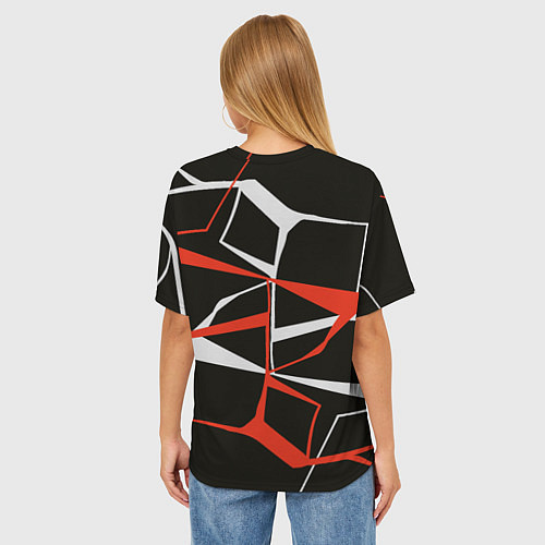 Женская футболка оверсайз Эш Кетчум с покебол -шаром / 3D-принт – фото 4