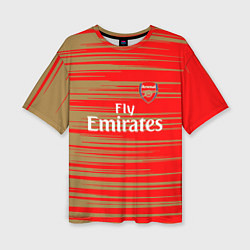Футболка оверсайз женская Arsenal fly emirates, цвет: 3D-принт