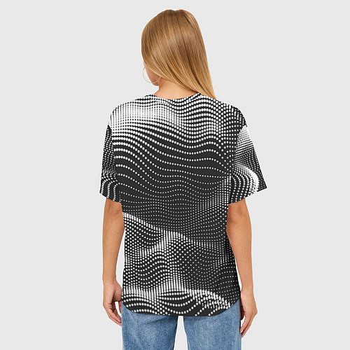 Женская футболка оверсайз Сон Гоку-Шар Дракона / 3D-принт – фото 4