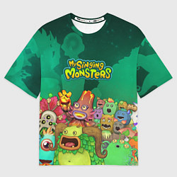 Футболка оверсайз женская Персонажи Мои поющие монстры, цвет: 3D-принт