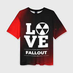 Футболка оверсайз женская Fallout Love Классика, цвет: 3D-принт