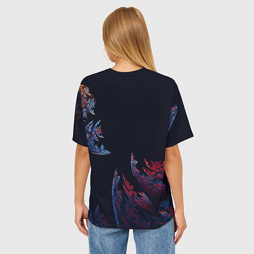 Женская футболка оверсайз Шипастый Коралловый Риф / 3D-принт – фото 4