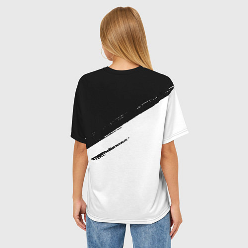 Женская футболка оверсайз Ювентус фс / 3D-принт – фото 4