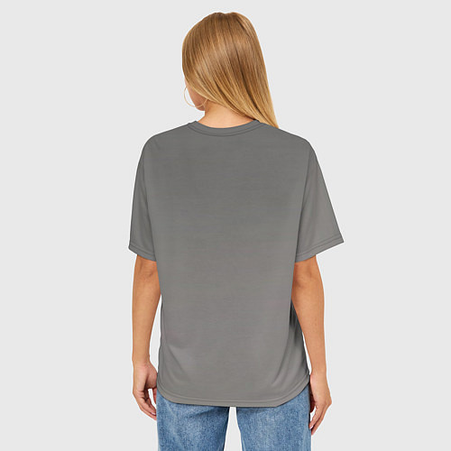 Женская футболка оверсайз Нилетто-Niletto / 3D-принт – фото 4