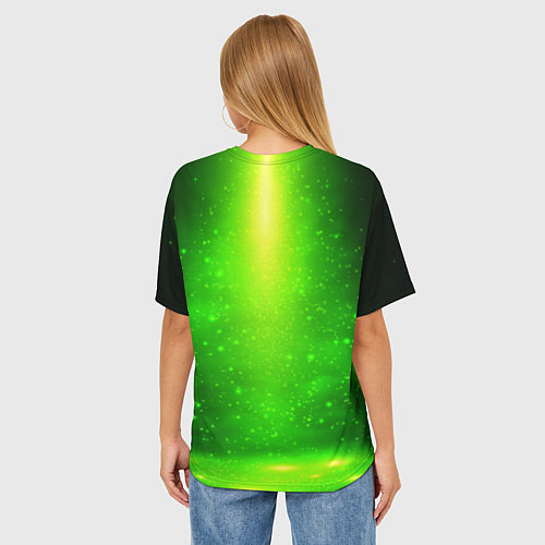 Женская футболка оверсайз Инопланетянин отдыхает на пляже / 3D-принт – фото 4