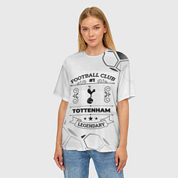 Футболка оверсайз женская Tottenham Football Club Number 1 Legendary, цвет: 3D-принт — фото 2