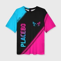 Футболка оверсайз женская Placebo Neon Gradient, цвет: 3D-принт