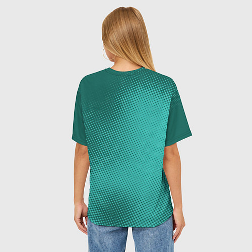 Женская футболка оверсайз Странная красная лягушка / 3D-принт – фото 4
