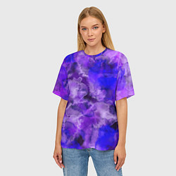 Футболка оверсайз женская Космический хаос, цвет: 3D-принт — фото 2