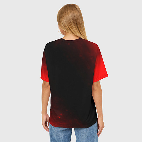 Женская футболка оверсайз Final Fantasy Love Классика / 3D-принт – фото 4