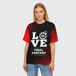 Футболка оверсайз женская Final Fantasy Love Классика, цвет: 3D-принт — фото 2