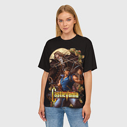 Футболка оверсайз женская Castlevania - Leon & Alucard, цвет: 3D-принт — фото 2