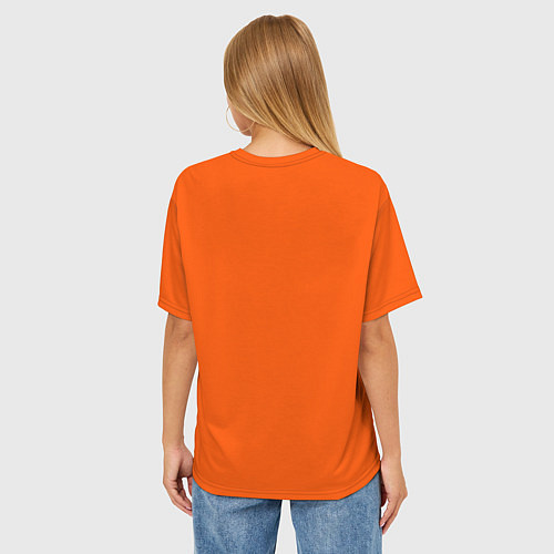 Женская футболка оверсайз Южный Парк - на оранжевом фоне / 3D-принт – фото 4