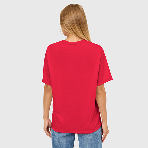 Женская футболка оверсайз Вашингтон Кэпиталз форма / 3D-принт – фото 4
