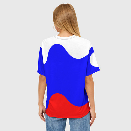 Женская футболка оверсайз Краснодар - ГЕРБ / 3D-принт – фото 4