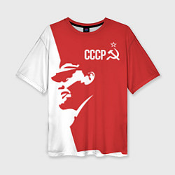 Женская футболка оверсайз СССР Владимир Ильич Ленин