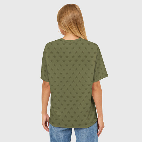 Женская футболка оверсайз Пацанчик с битой / 3D-принт – фото 4