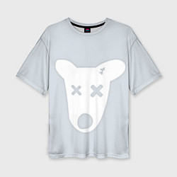 Футболка оверсайз женская Собачка - Удалённая страница ВК, цвет: 3D-принт