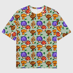 Футболка оверсайз женская Грибы Стардью, цвет: 3D-принт