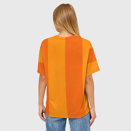 Женская футболка оверсайз Ламборгини полосы / 3D-принт – фото 4