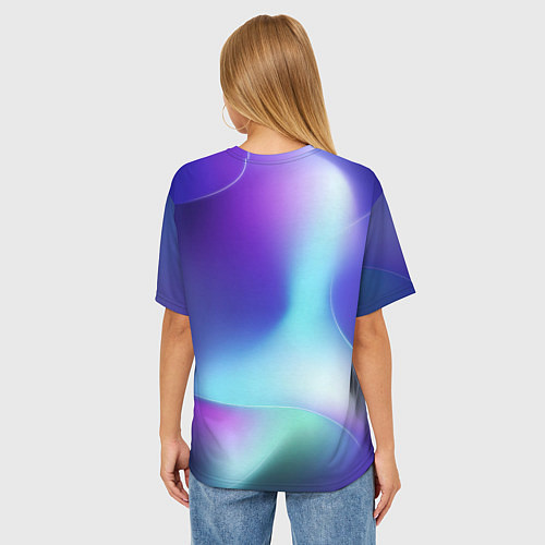 Женская футболка оверсайз Dota northern cold / 3D-принт – фото 4